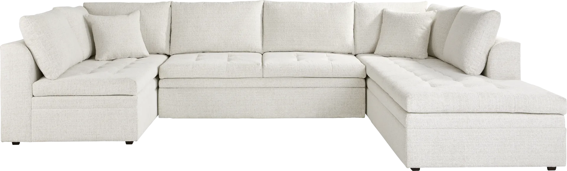 Sheridan Place Off-White 3 Pc Sleeper Sectional - Image 2
