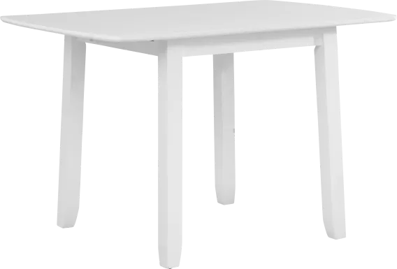 Concord White Drop Leaf Dining Table