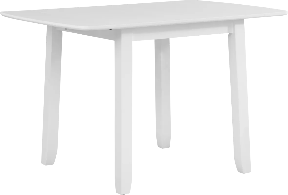 Concord White Drop Leaf Dining Table