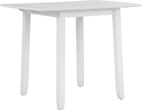 Concord White Counter Height Drop Leaf Dining Table