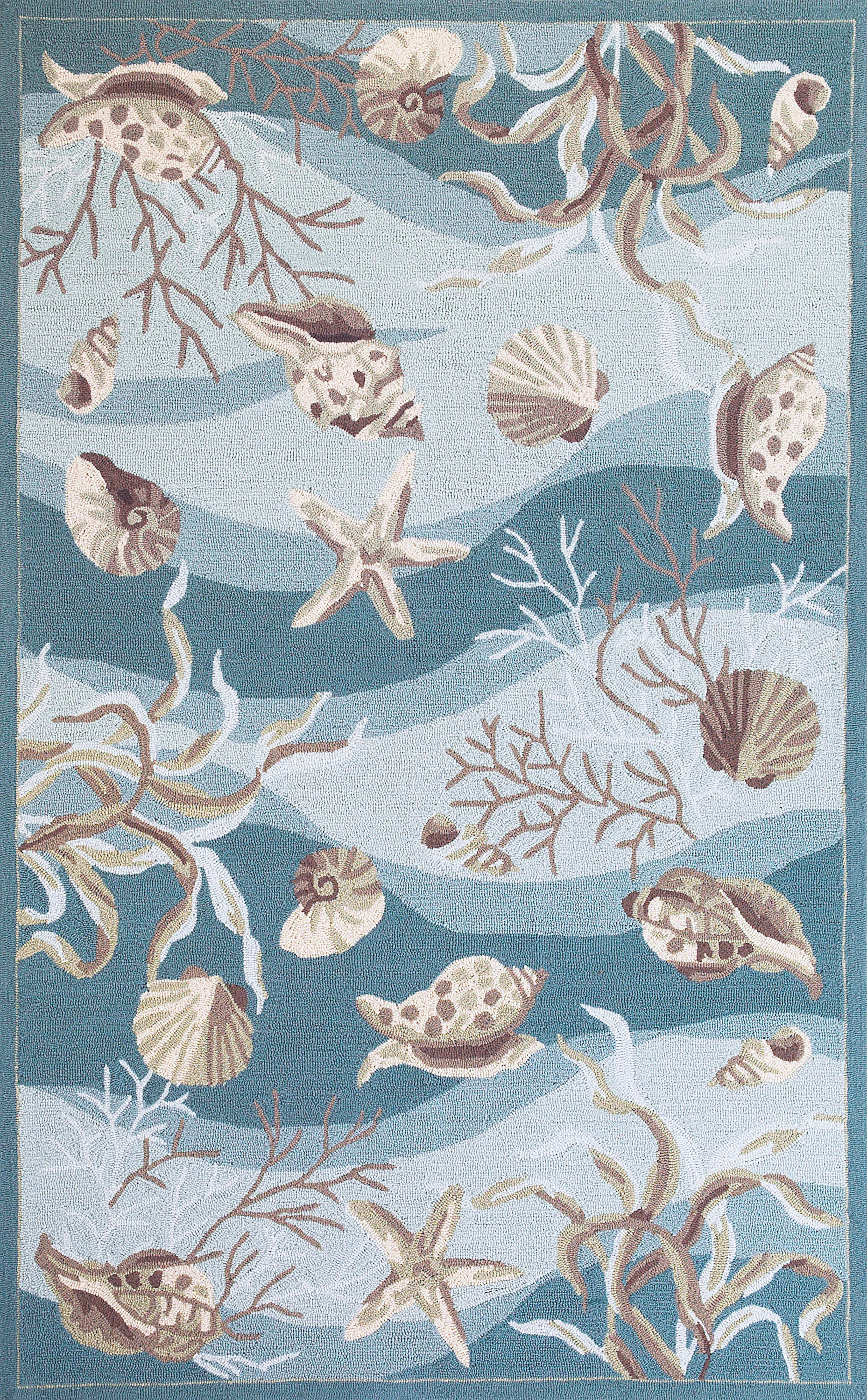 Under the Sea Adventures Blue 7'6 x 9'6 Rug - Image 1