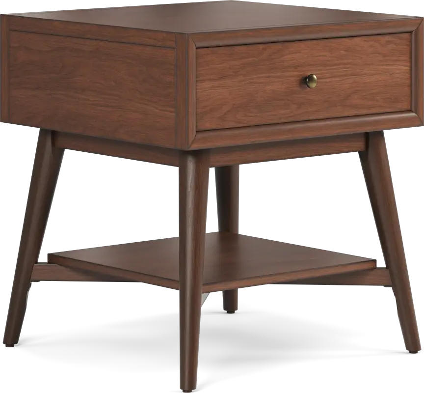 Greyson Brown Cherry Finish End Table