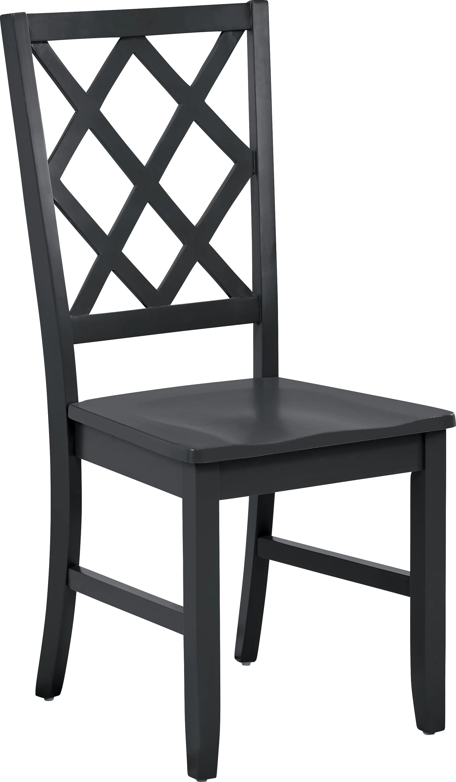 Concord White 5 Pc Drop Leaf Dining Room with Black Diamond Back Chairs - Thumbnail - Image 9