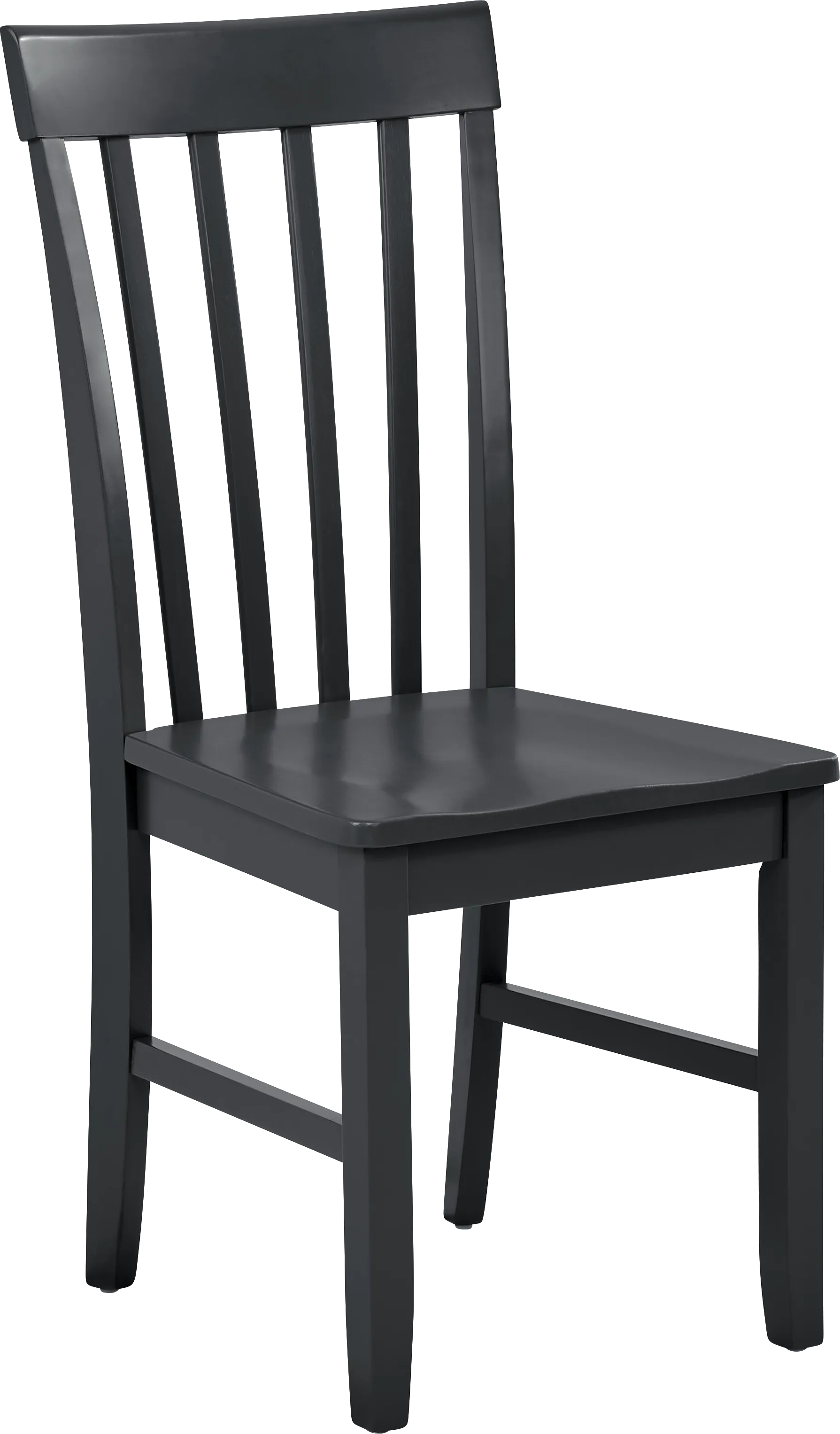 Concord White 5 Pc Drop Leaf Dining Room with Black Slat Back Chairs - Thumbnail - Image 9