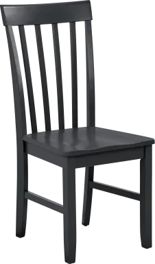 Concord Black Slat Back Side Chair