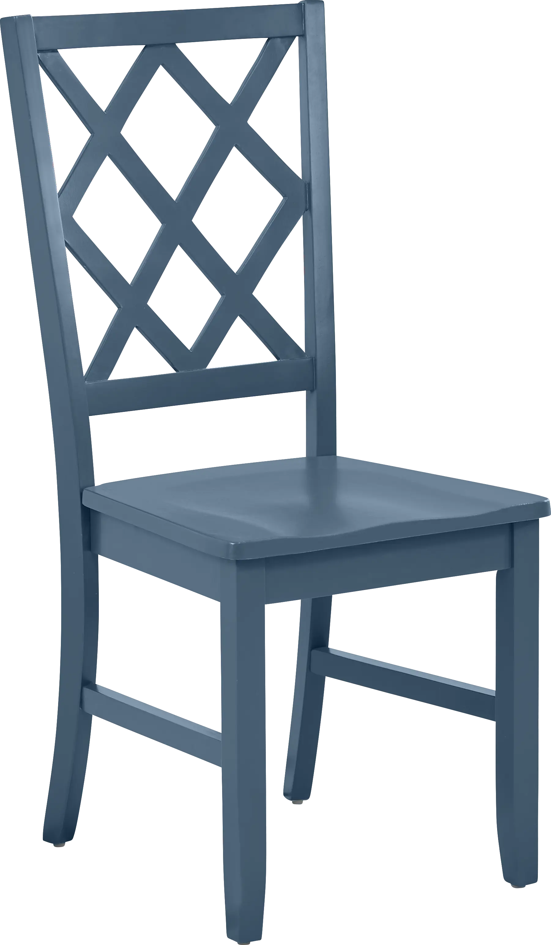 Concord Blue Diamond Back Chair