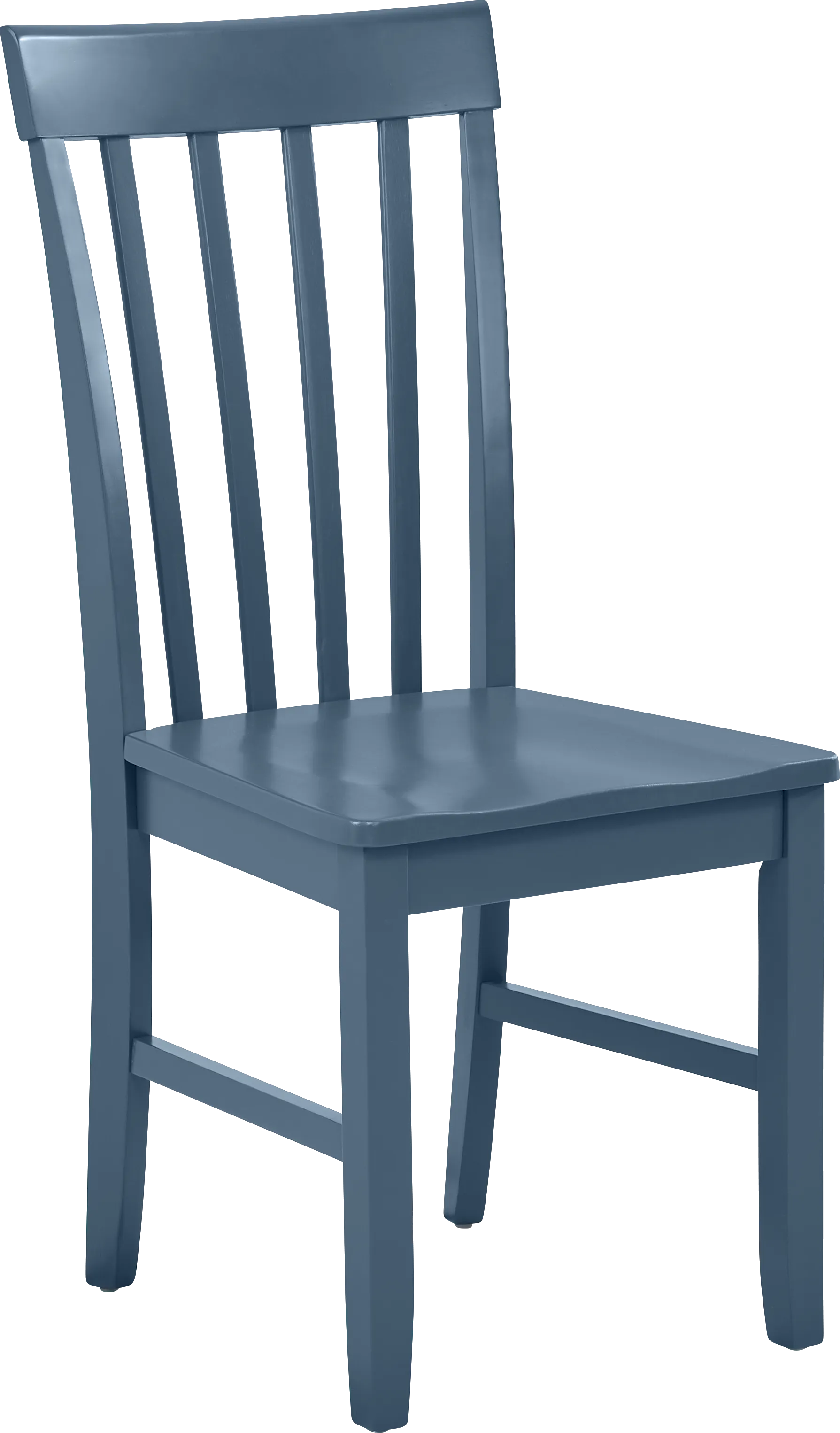 Concord White 5 Pc Storage Dining Room with Blue Slat Back Chairs - Thumbnail - Image 8