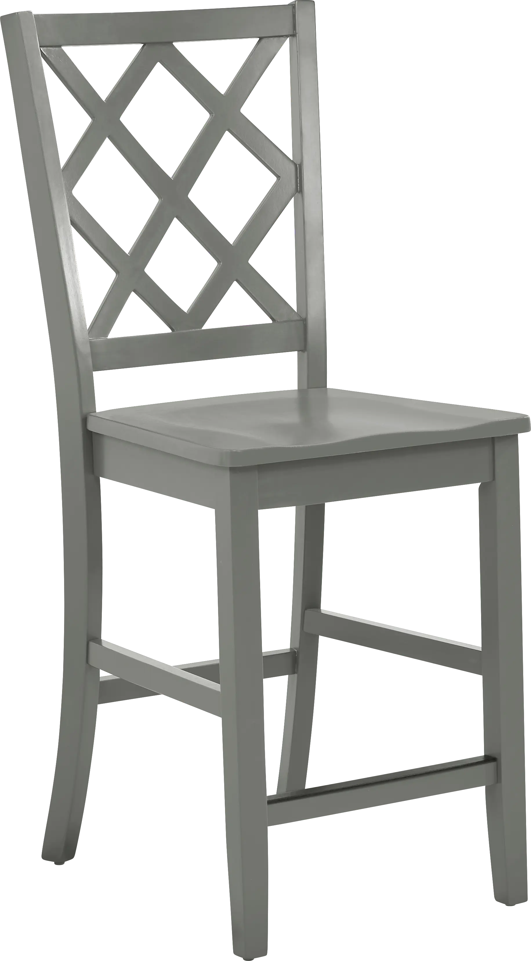 Concord Gray Counter Height Diamond Back Stool