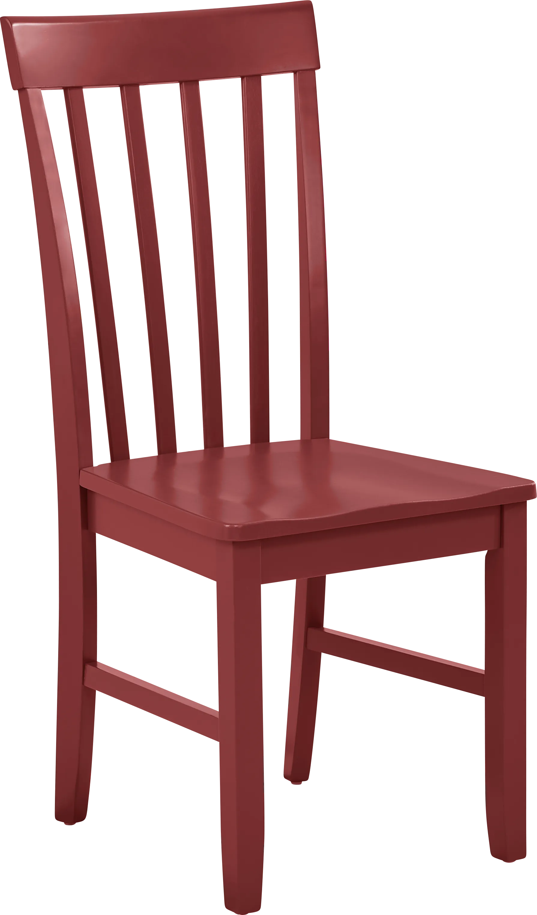 Concord Red Slat Back Side Chair - Thumbnail - Image 1