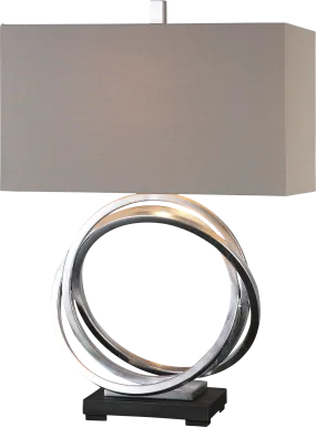 Orbital Silver Lamp