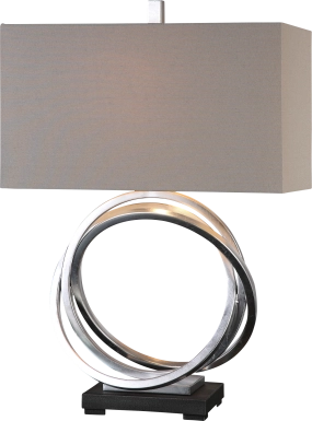 Orbital Silver Lamp