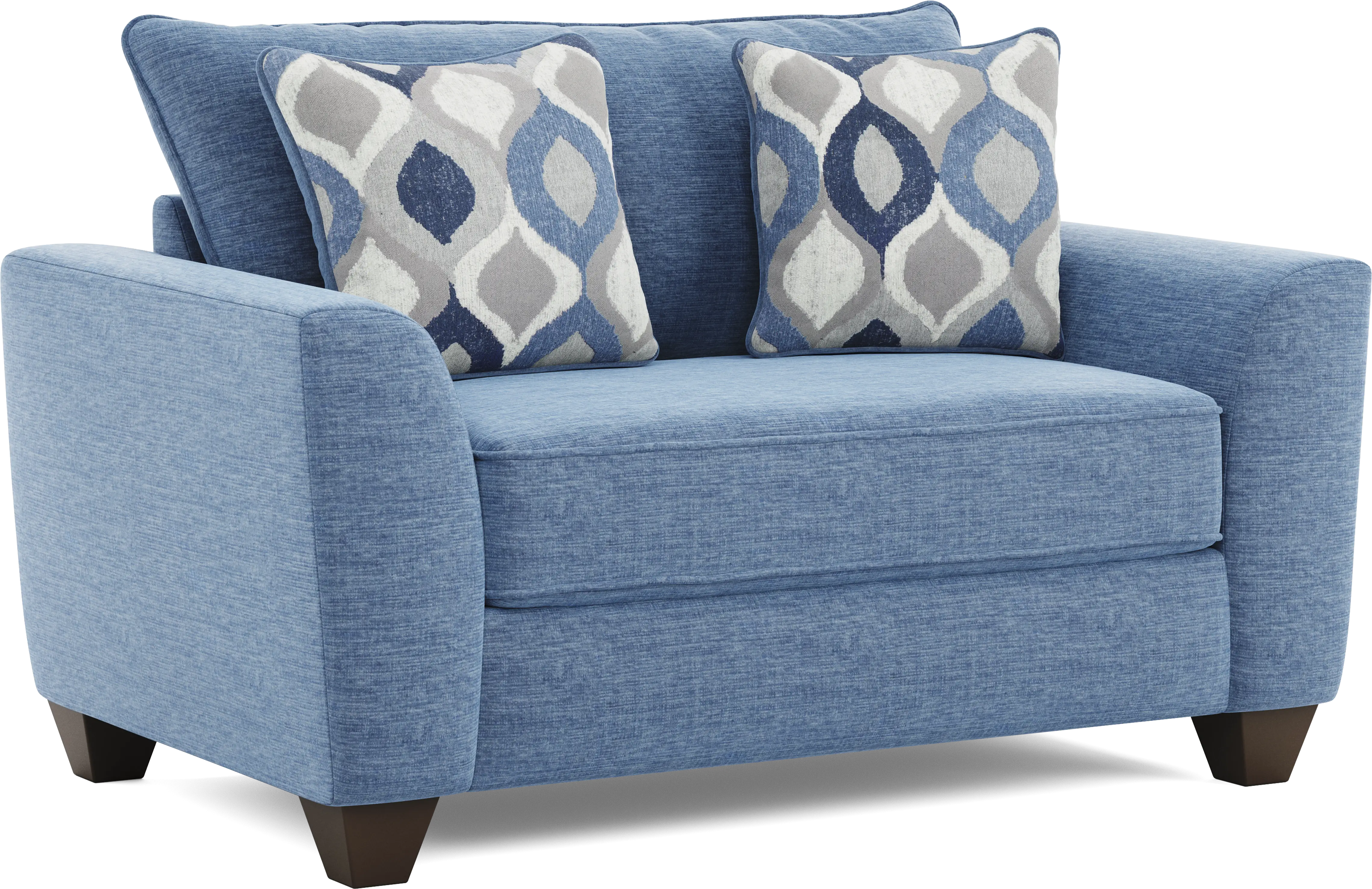 Dennin Heights Blue Gel Foam Sleeper Chair - Thumbnail - Image 1