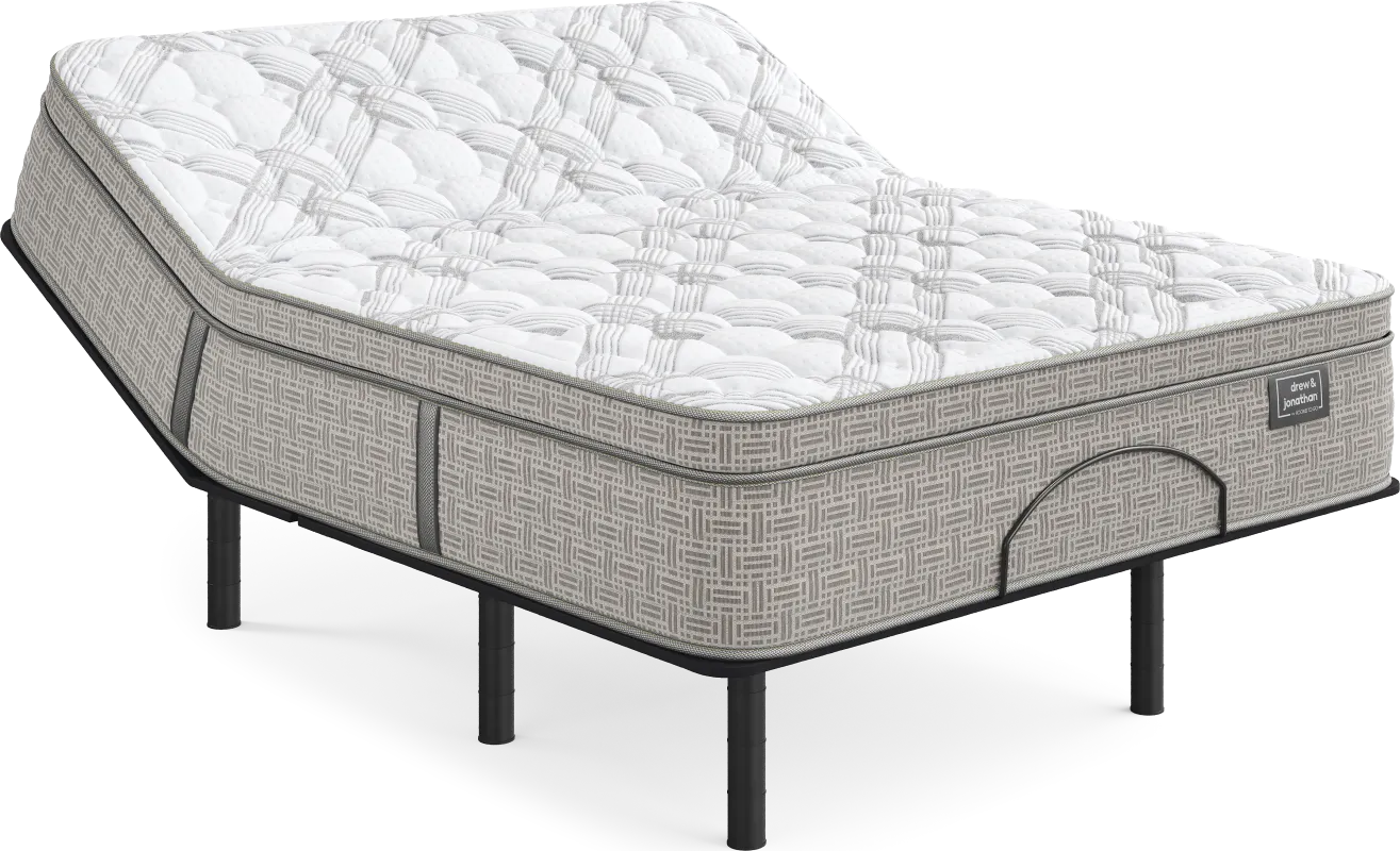 Drew & Jonathan Ruby Ranch Queen Mattress with Head Up Only Base