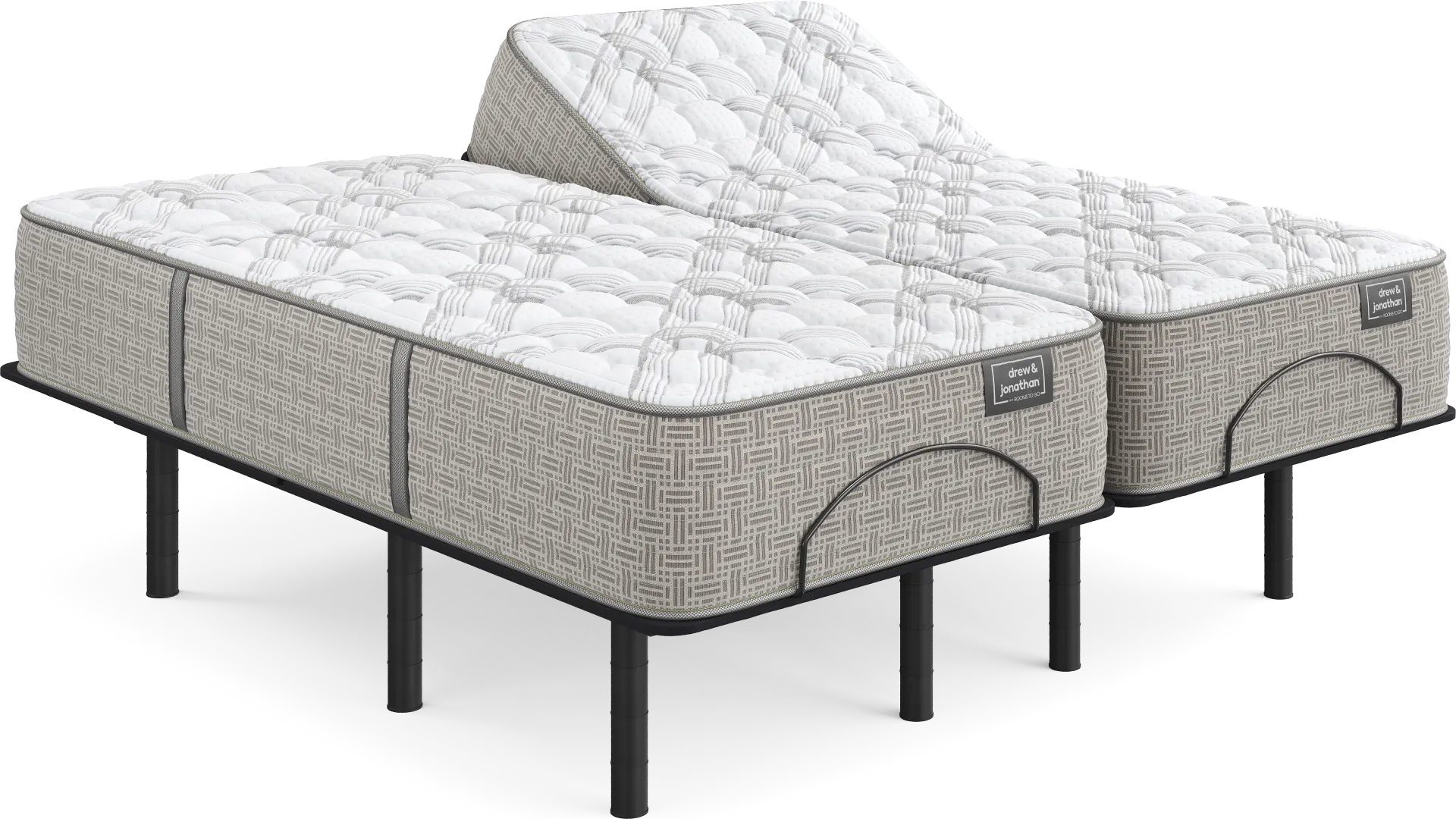 Drew & Jonathan Capertee Split King Mattress with Head Up Only Base - Image 1