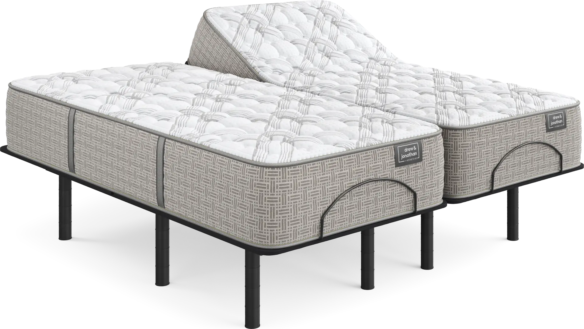 Drew & Jonathan Capertee Split King Mattress with Head Up Only Base