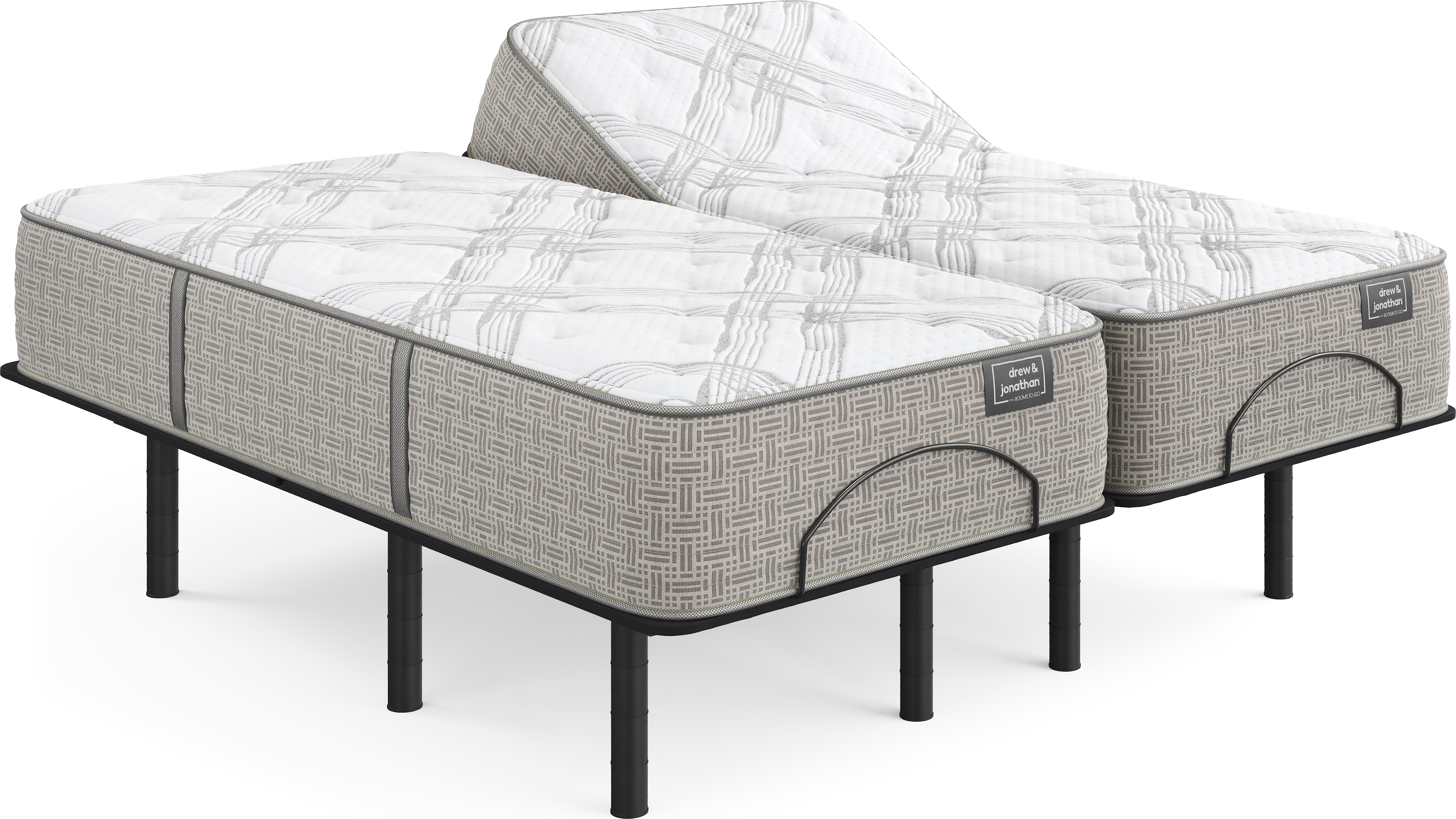 Drew & Jonathan Westwater Split King Mattress with Head Up Only Base - Thumbnail - Image 1