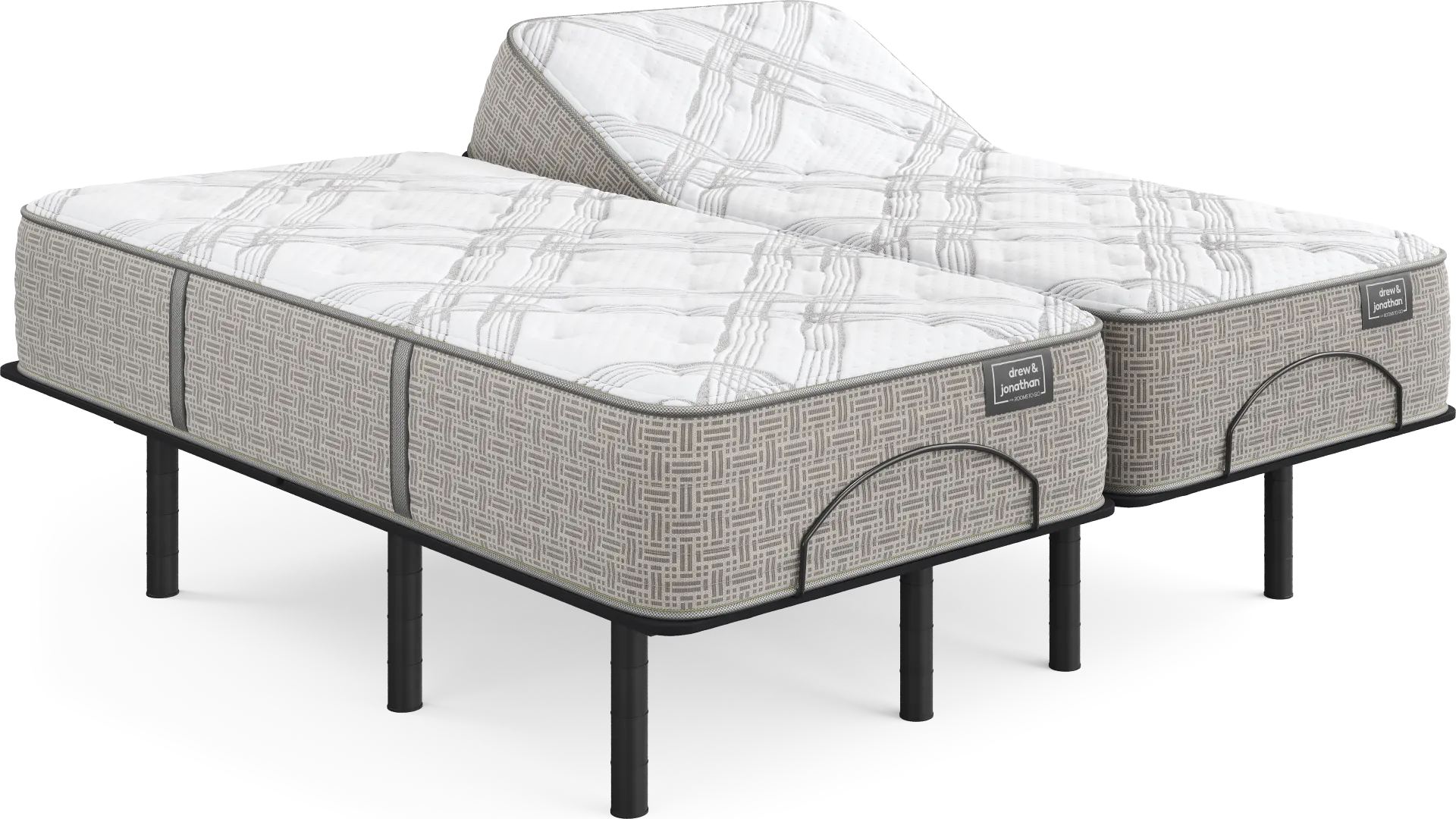 Drew & Jonathan Westwater Split King Mattress with Head Up Only Base - Image 1