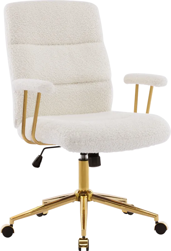 Yvoria White Office Chair