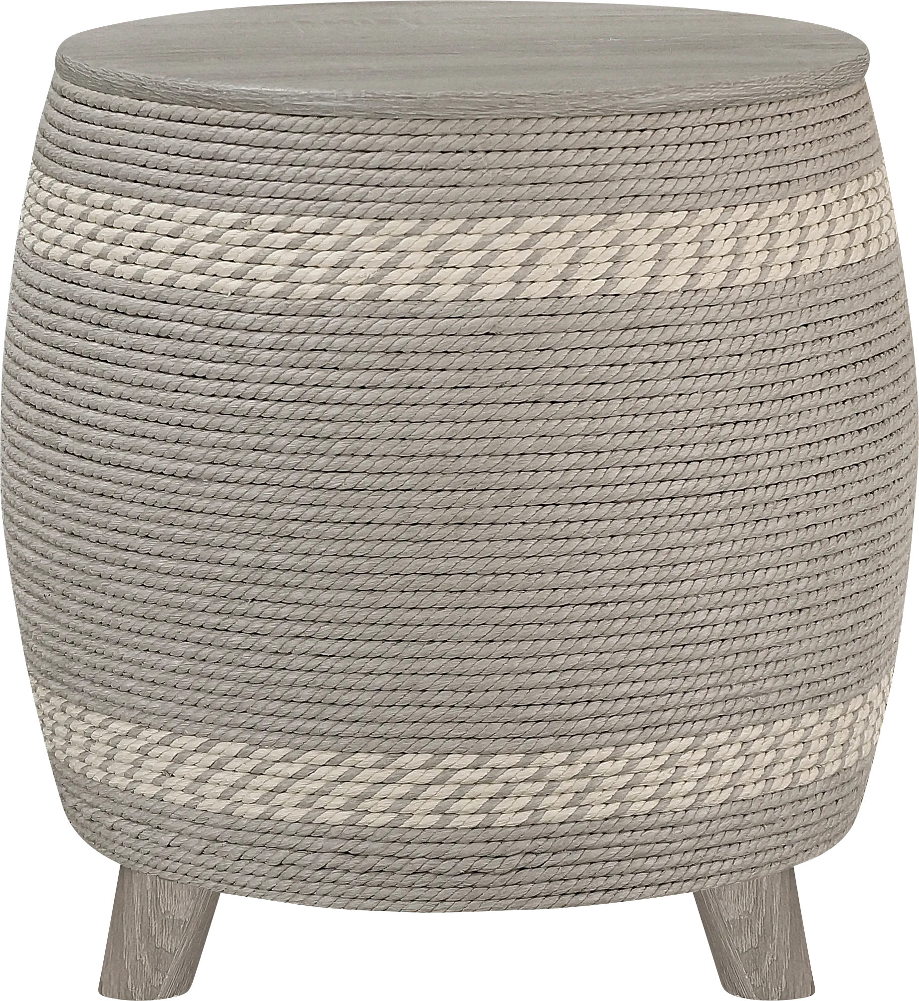 Nedali Gray Ottoman - Thumbnail - Image 1