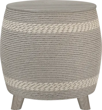 Nedali Gray Ottoman