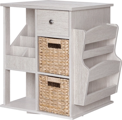 Orinia White End Table
