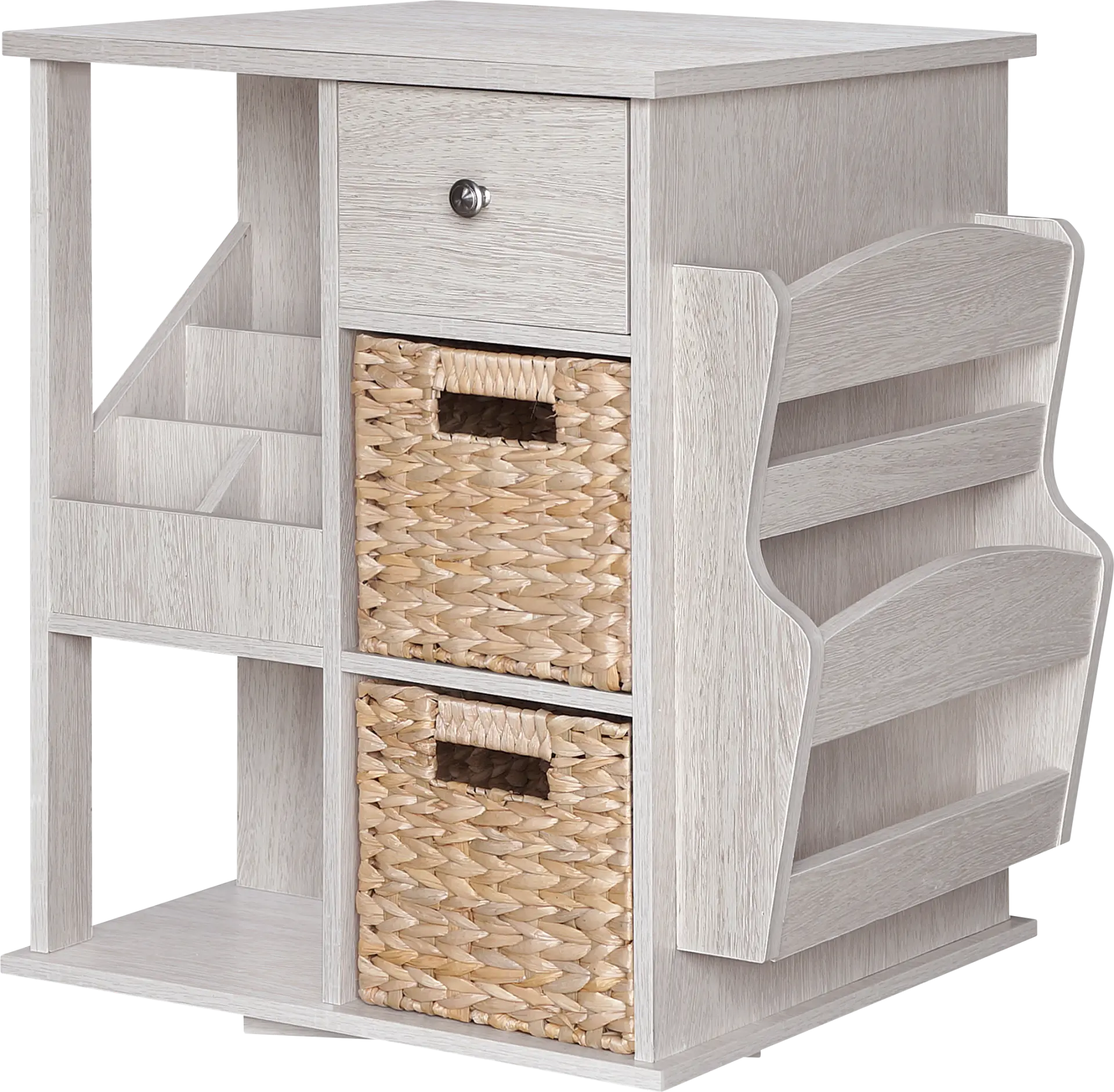 Orinia White End Table