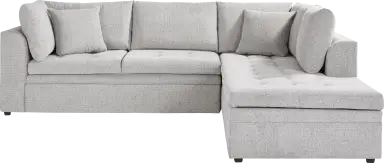 2 pc right arm sleeper sectional