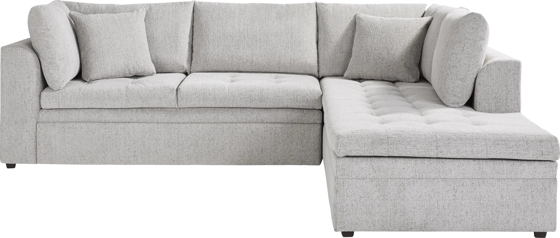 Sheridan Place Gray 2 Pc Sleeper Sectional - Image 1