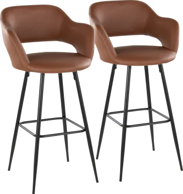 Orkhid Brown Barstool, Set of 2