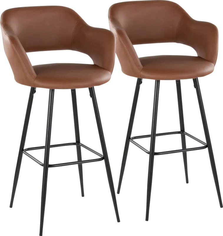 Orkhid Brown Barstool, Set of 2