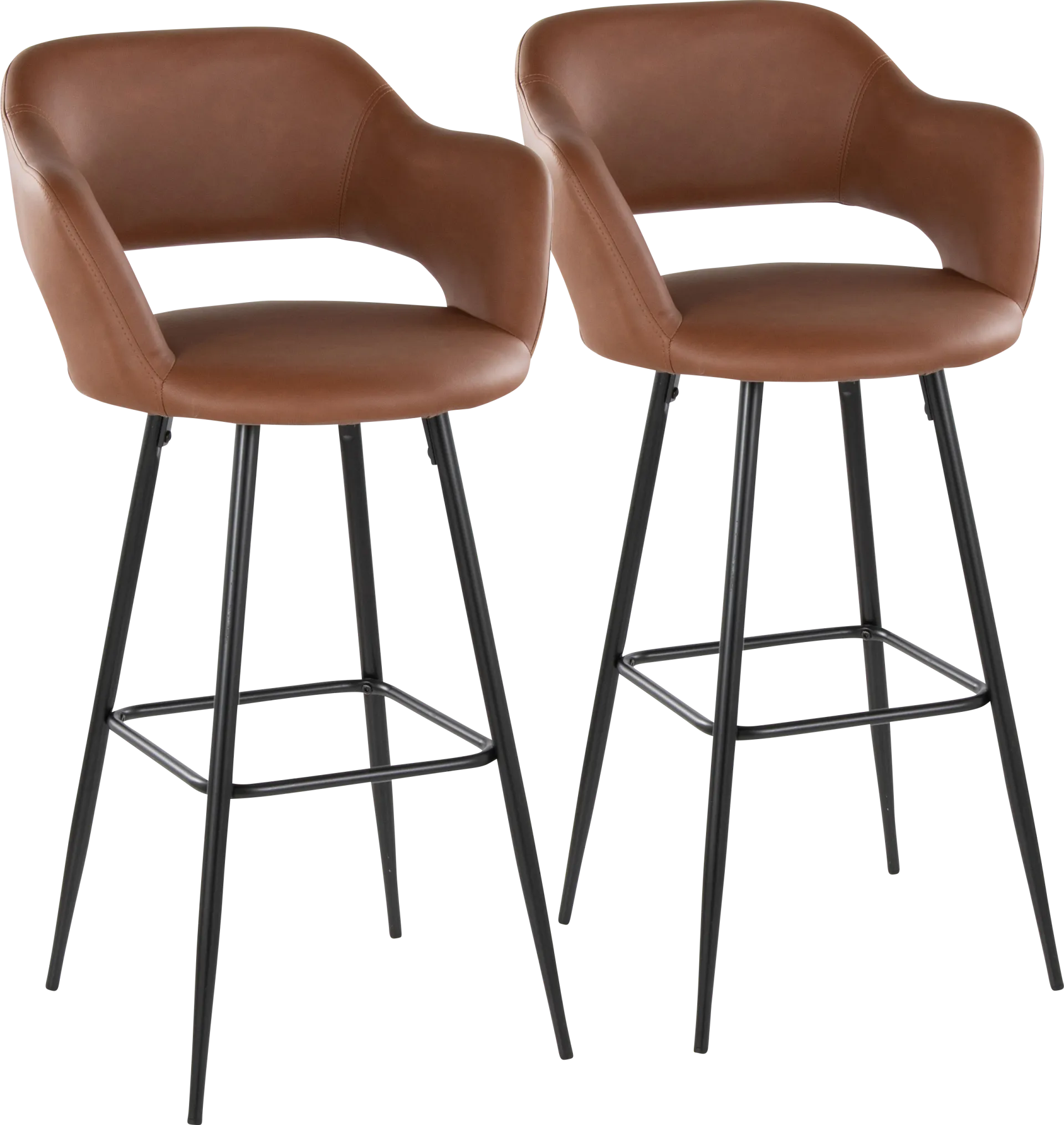 Orkhid Brown Barstool, Set of 2 - Image 1
