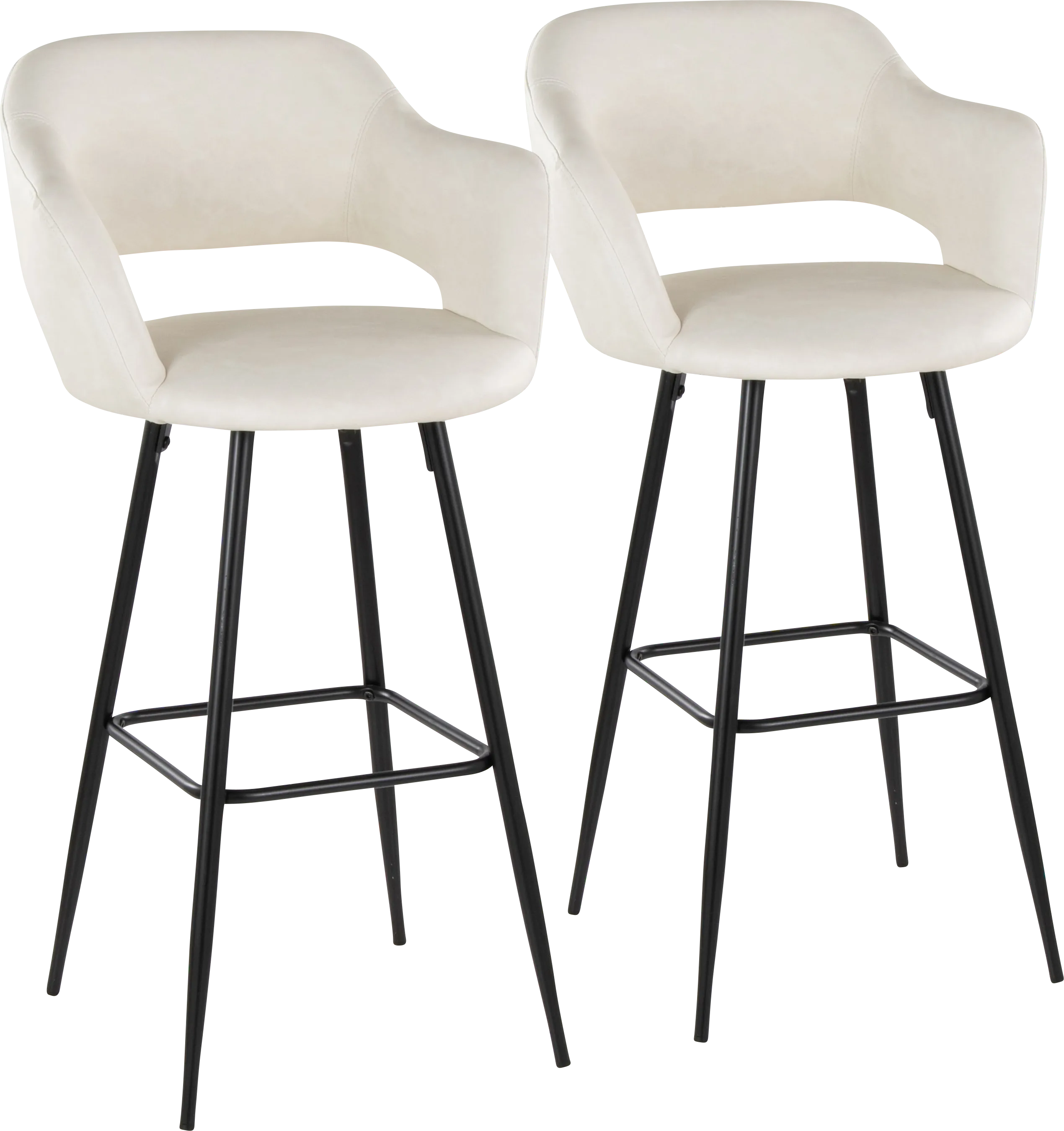 Orkhid Cream Barstool, Set of 2 - Thumbnail - Image 1