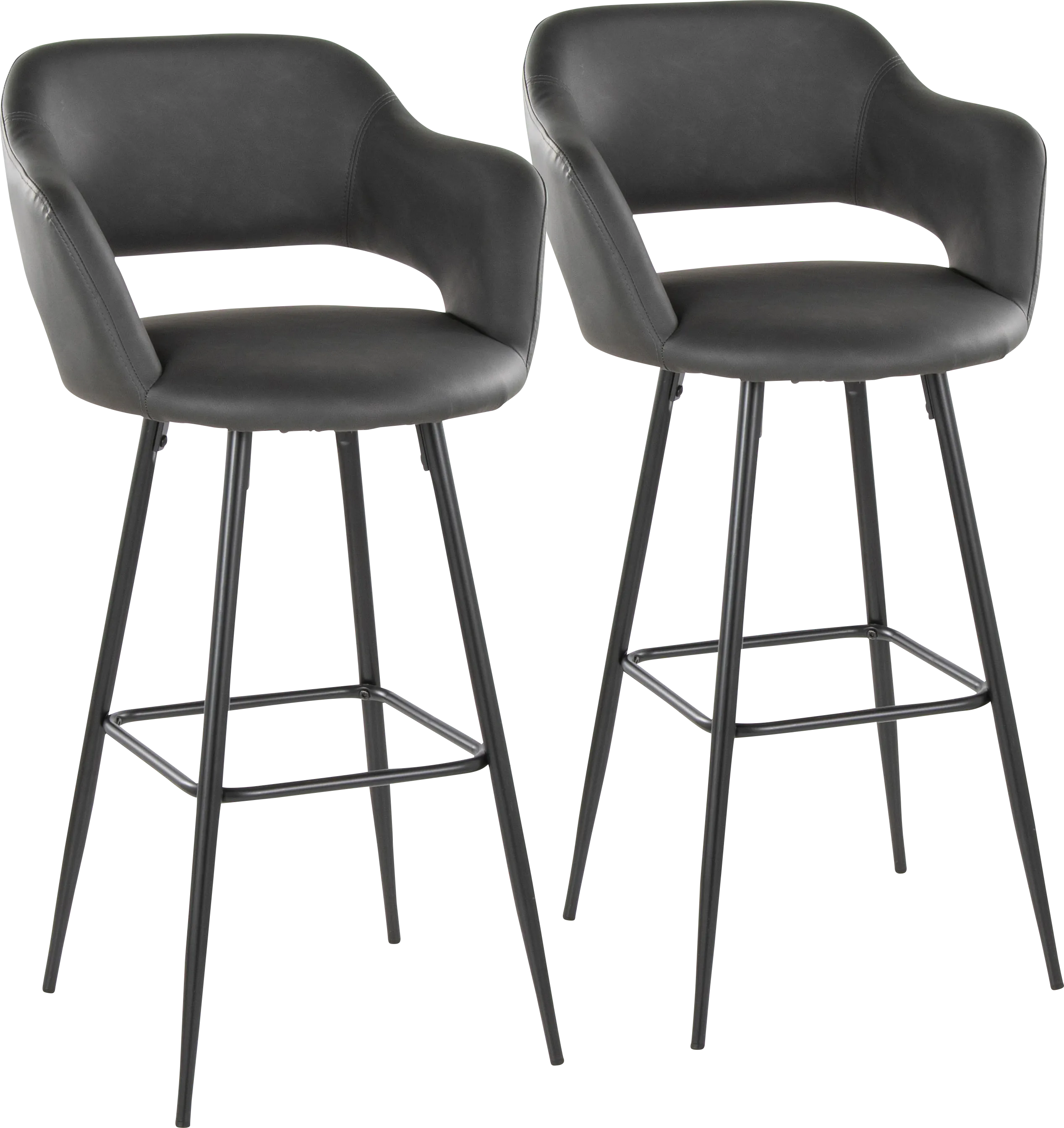 Orkhid Gray Barstool, Set of 2 - Thumbnail - Image 1