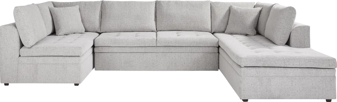 Sheridan Place Gray 3 Pc Sleeper Sectional