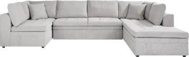 3 pc right arm sleeper sectional