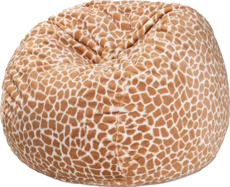 Kids Cushy Cloud Brown Bean Bag Chair