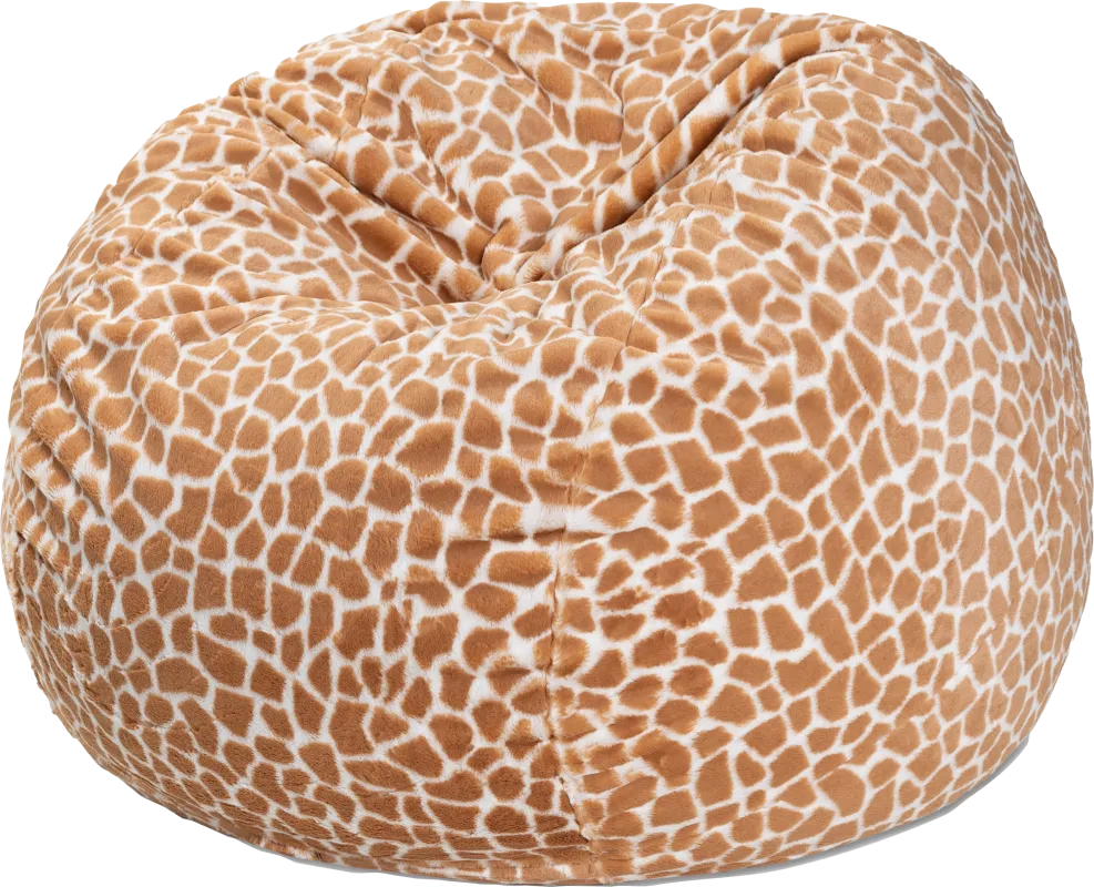 Kids Cushy Cloud Brown Bean Bag Chair