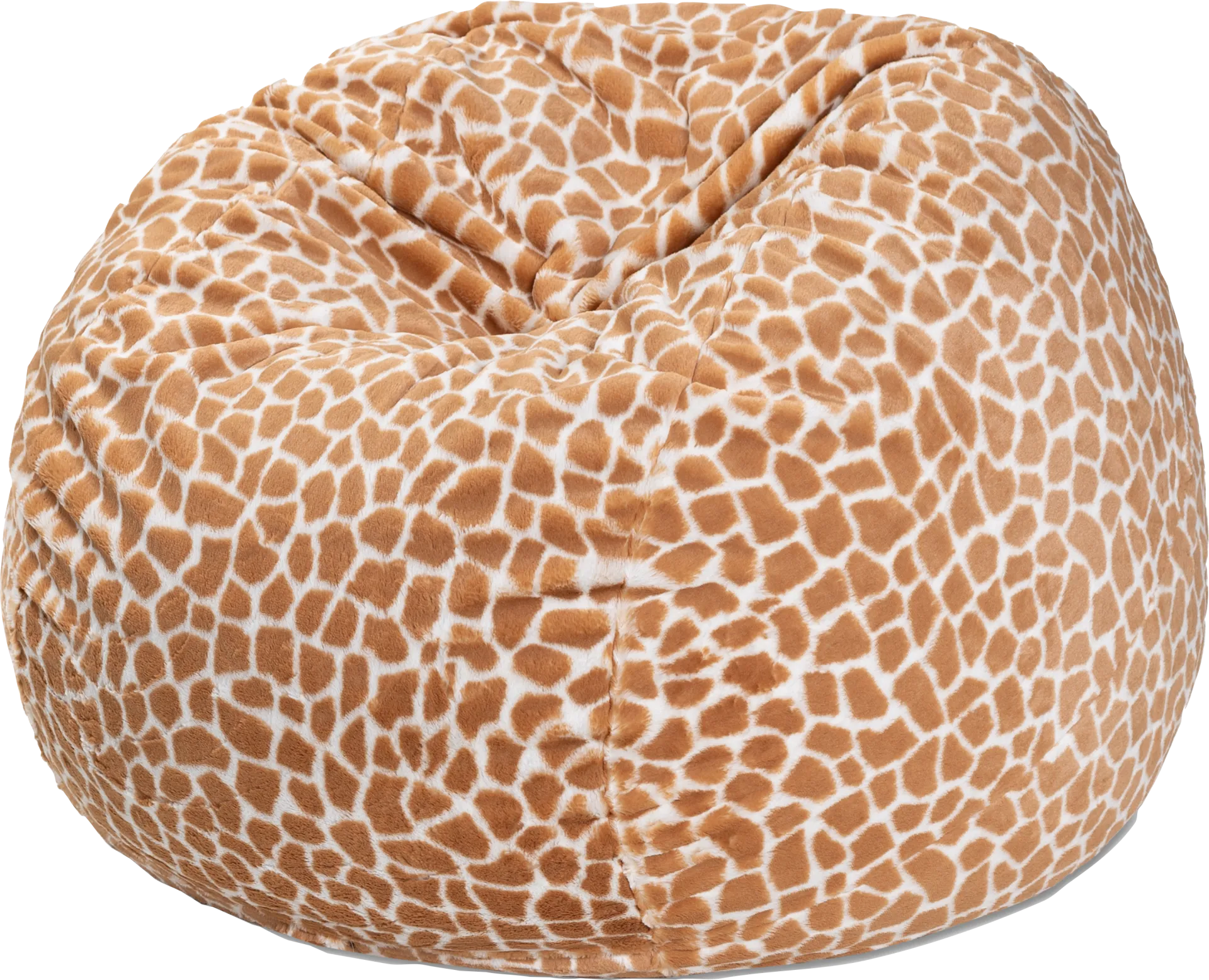 Kids Cushy Cloud Brown Bean Bag Chair - Image 1