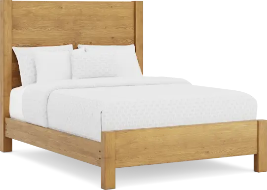 Ithaca Natural 3 Pc Queen Panel Bed