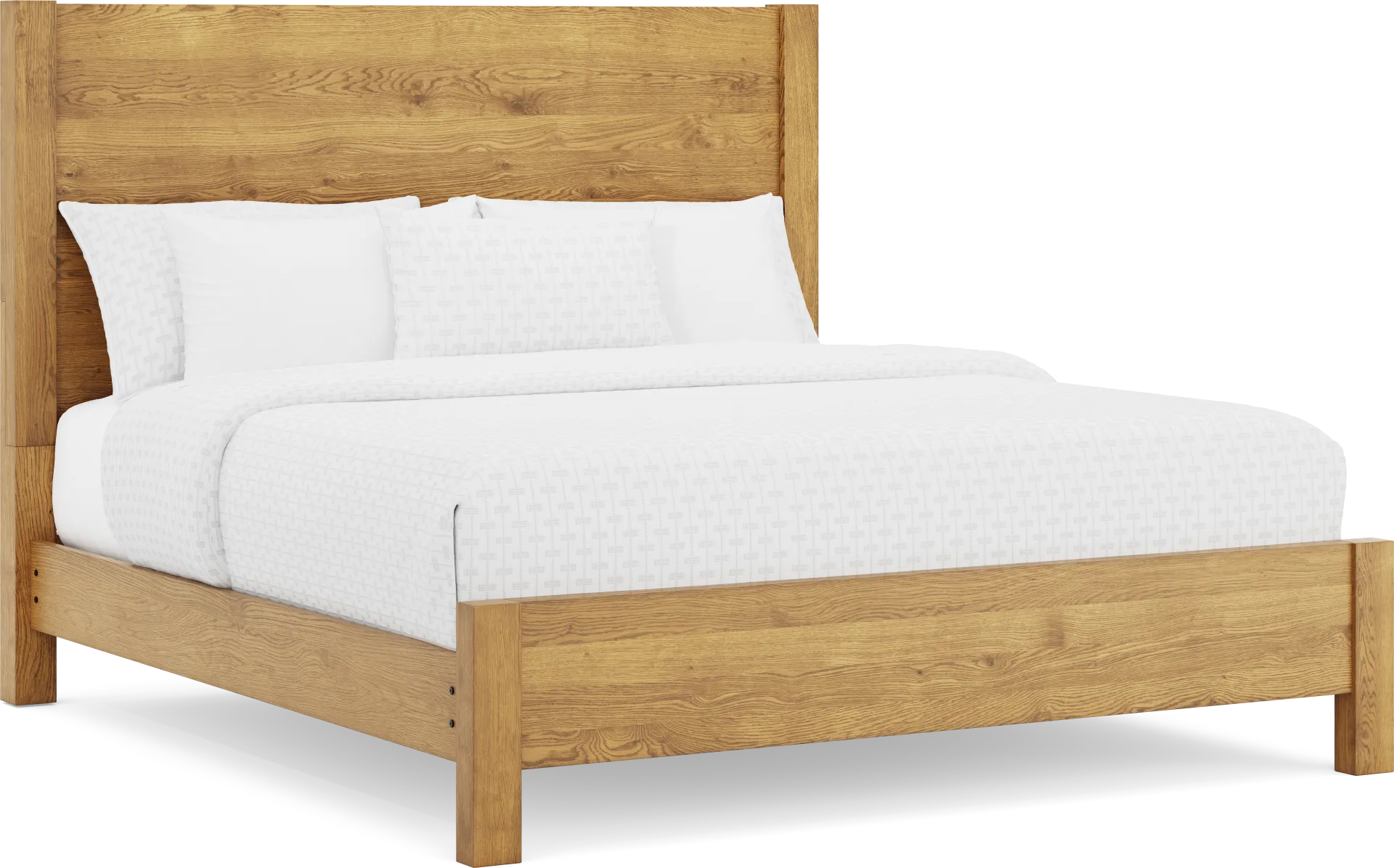 Ithaca Natural 5 Pc King Panel Bedroom - Image 2