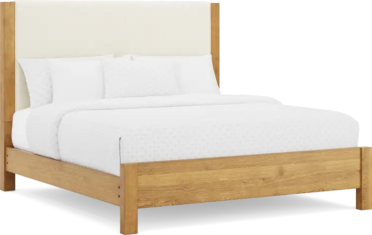 3 pc king upholstered bed