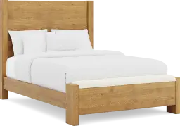 3 pc queen panel bed with bench