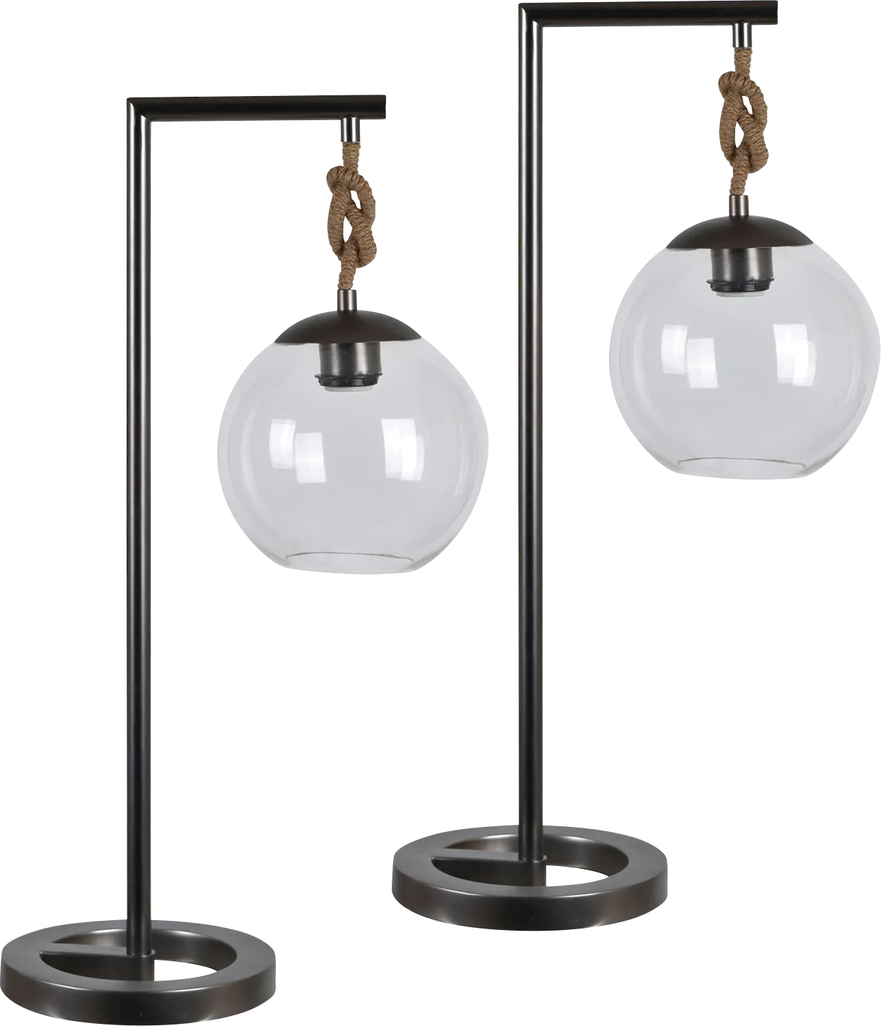 Farleigh Black Table Lamps, Set of 2 - Image 1