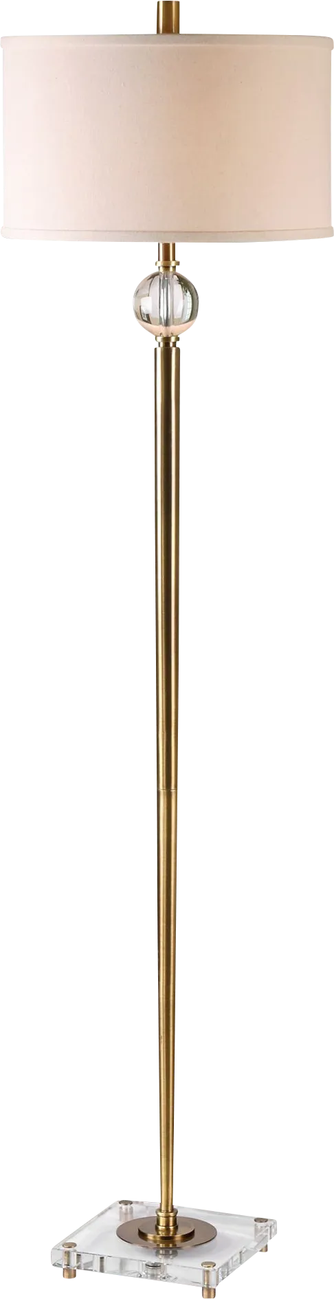 Cumberland Brass Floor Lamp - Image 1