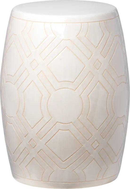 Zelton White Outdoor Stool