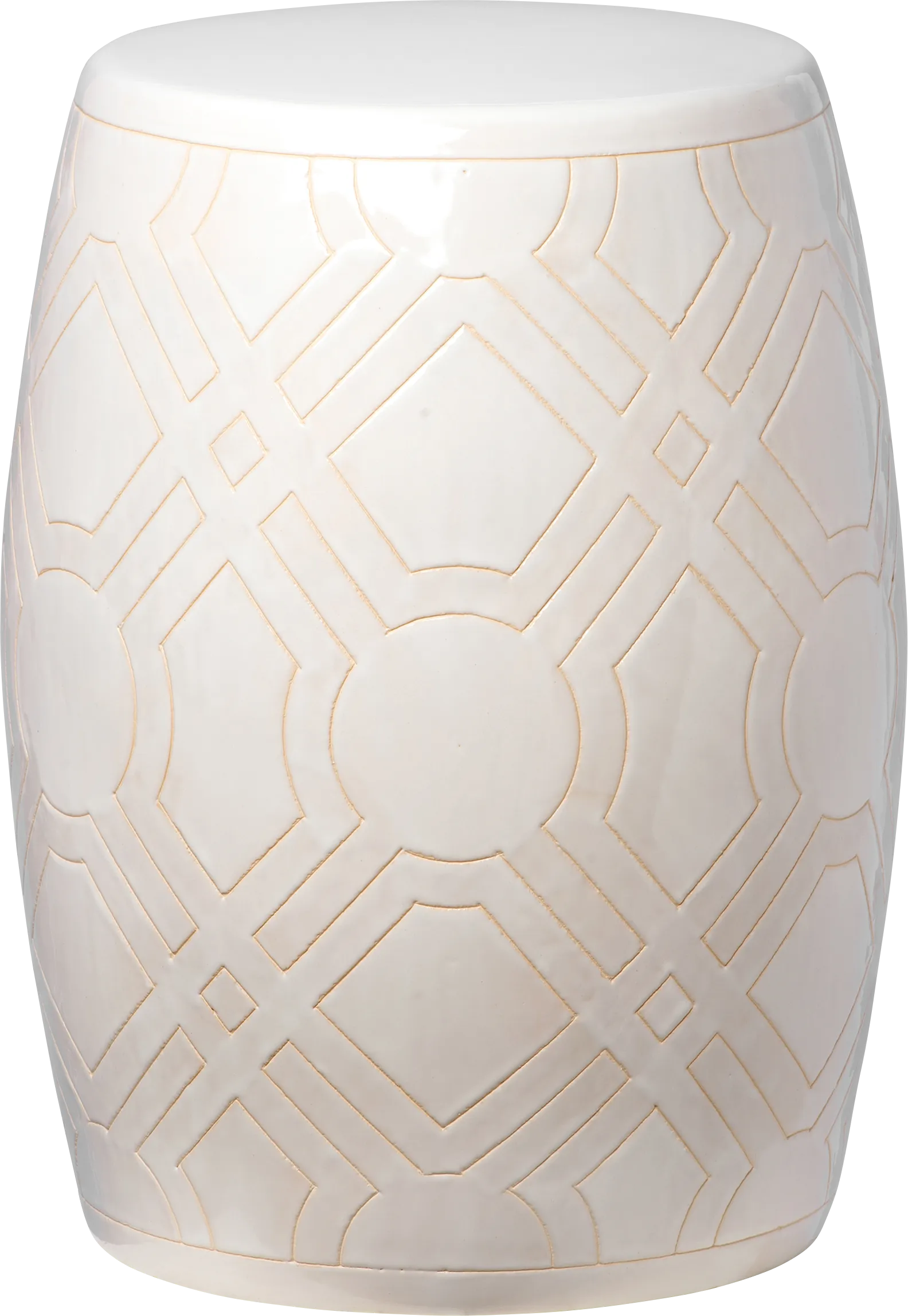 Zelton White Outdoor Stool - Image 1