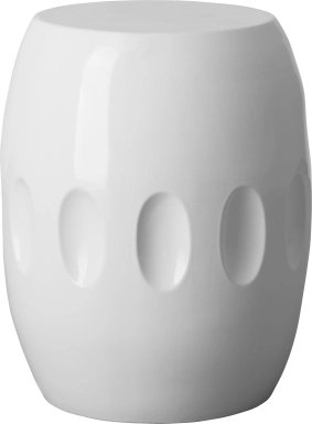 Tabrez White Outdoor Stool