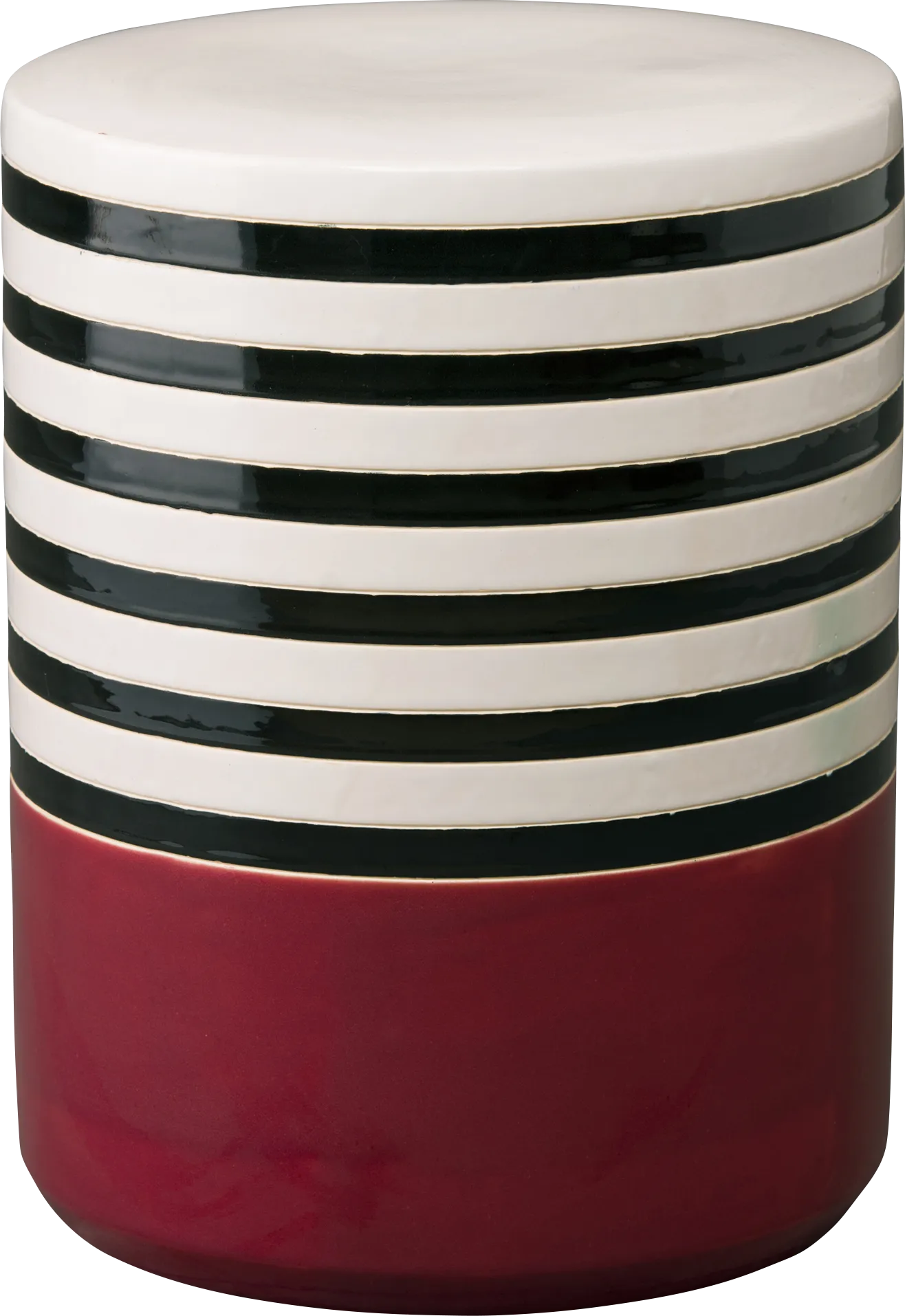 Vannstone Burgundy Outdoor Stool - Thumbnail - Image 1