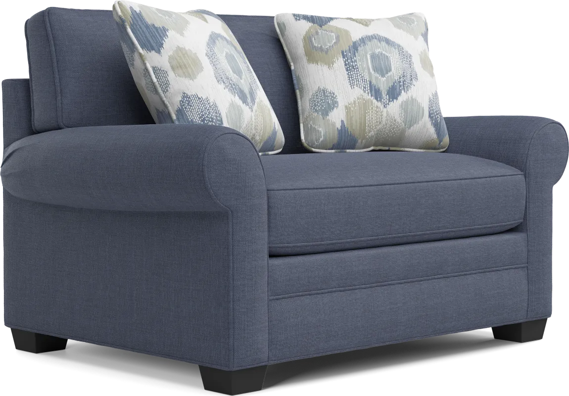 Bellingham Sapphire Textured Chenille Sleeper Chair