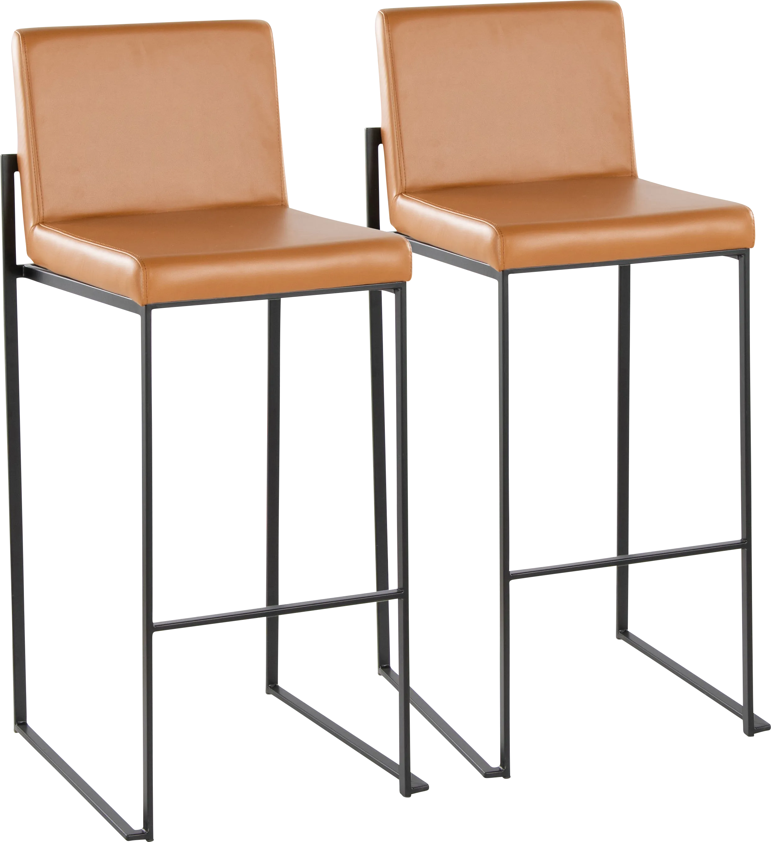 Arelane III Camel Barstool, Set of 2 - Thumbnail - Image 1